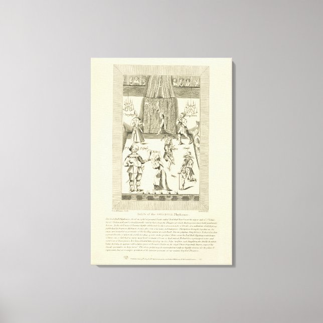 Lienzo Dentro de la Red Bull Playhouse, portada a (Anverso)