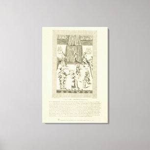 Lienzo Dentro del teatro de Red Bull, frontispiece a