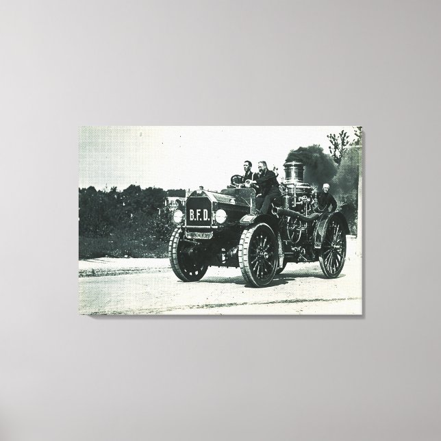 Lienzo Departamento de Bomberos de Brockton - Motor númer (Anverso)