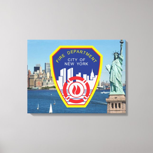 Lienzo Departamento de Bomberos de Nueva York (Anverso)
