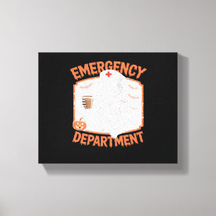 Lienzo Departamento de Emergencia Funny Enfermera de Hall