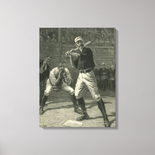 Lienzo Deportes Antiguos, Jugadores de Béisbol por Thulst