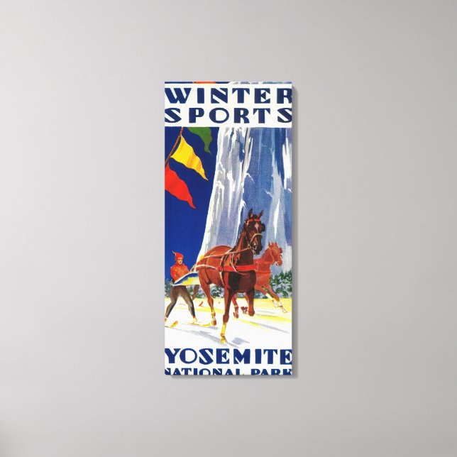 Lienzo Deportes de invierno en Yosemite PosterYosemite, C (Anverso)