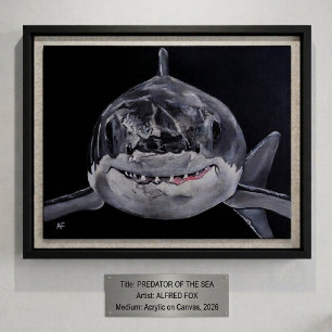 Lienzo Depredador del Mar Pintura de Alfred Fox