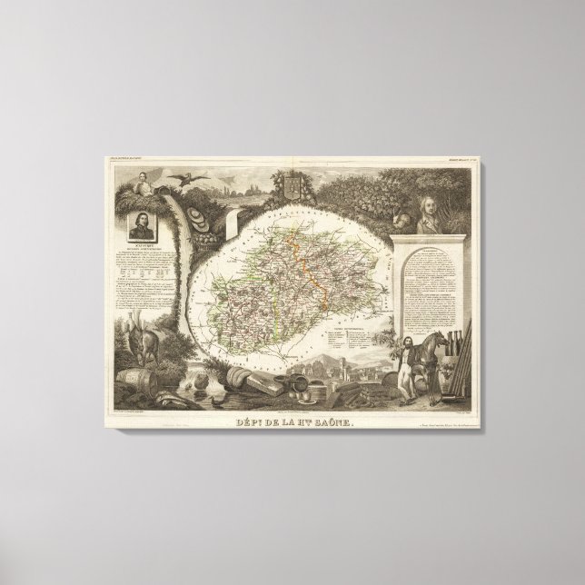 Lienzo Dept. De La Hte Saone (Anverso)
