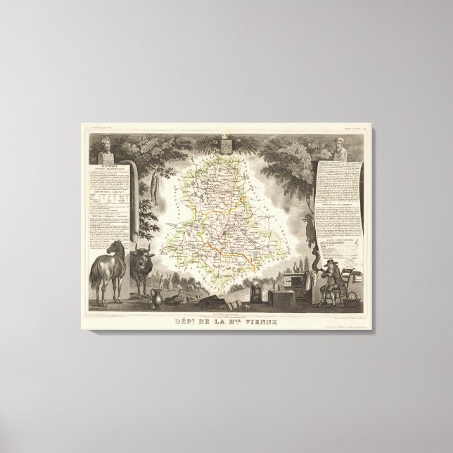 Lienzo Dept. De La Hte Vienne (Anverso)