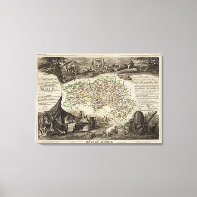 Lienzo Dept. De L'Orne (Anverso)