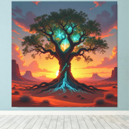 Lienzo Der Baum der digitalen Weisheit