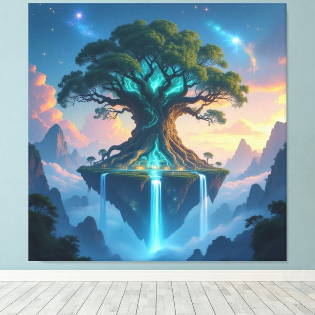 Lienzo  Der Baum der digitalen Weisheit   (Insitu (piso de madera))