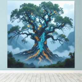 Lienzo Der Baum der digitalen Weisheit