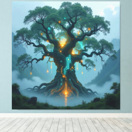Lienzo Der Baum der digitalen Weisheit