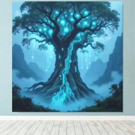 Lienzo Der Baum der digitalen Weisheit