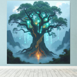 Lienzo Der Baum der digitalen Weisheit