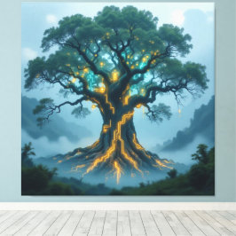 Lienzo Der Baum der digitalen Weisheit