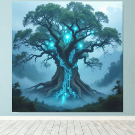 Lienzo Der Baum der digitalen Weisheit