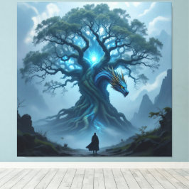 Lienzo Der Drachenbaum von Eldoria  