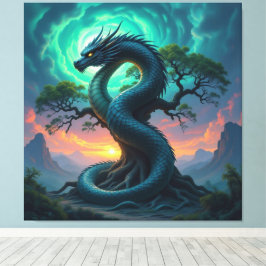 Lienzo Der Drachenbaum von Eldoria  