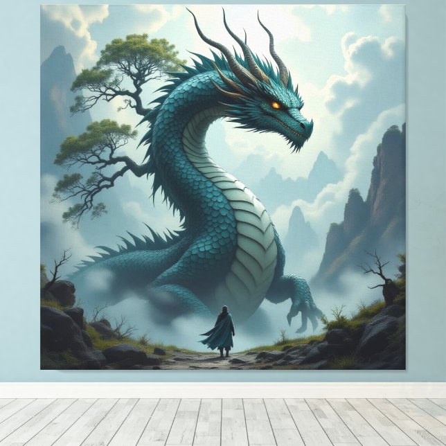 Lienzo Der Drachenbaum von Eldoria   (Insitu (piso de madera))