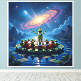 Lienzo Der Froschkönig dirigiert