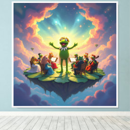 Lienzo Der Froschkönig dirigiert