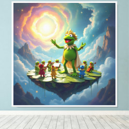 Lienzo Der Froschkönig dirigiert