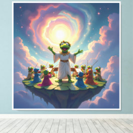 Lienzo Der Froschkönig dirigiert