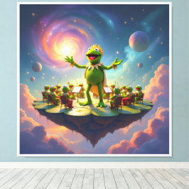 Lienzo Der Froschkönig dirigiert