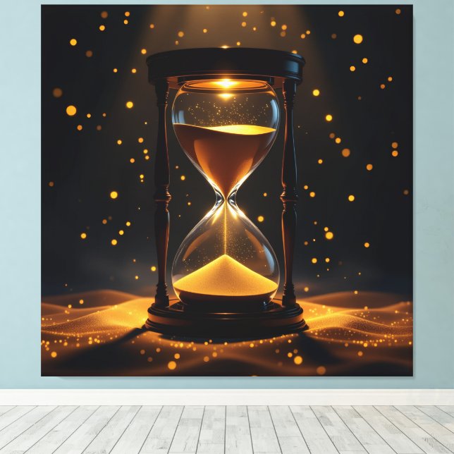 Lienzo „Der goldene Fluss der Zeit“ (Insitu (piso de madera))