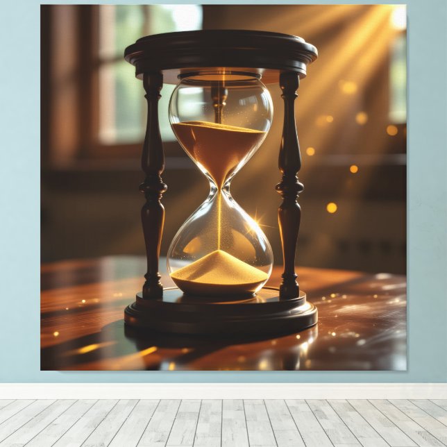 Lienzo „Der goldene Fluss der Zeit“ (Insitu (piso de madera))