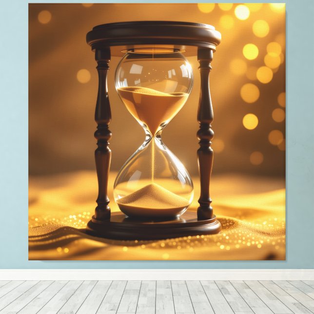 Lienzo „Der goldene Fluss der Zeit“ (Insitu (piso de madera))