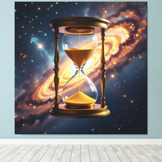 Lienzo „Der goldene Fluss der Zeit“ (Insitu (piso de madera))