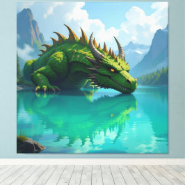 Lienzo Der Smaragd-Koloss des Sees