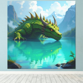 Lienzo Der Smaragd-Koloss des Sees