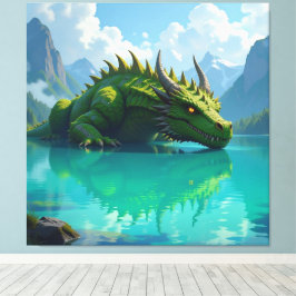 Lienzo Der Smaragd-Koloss des Sees