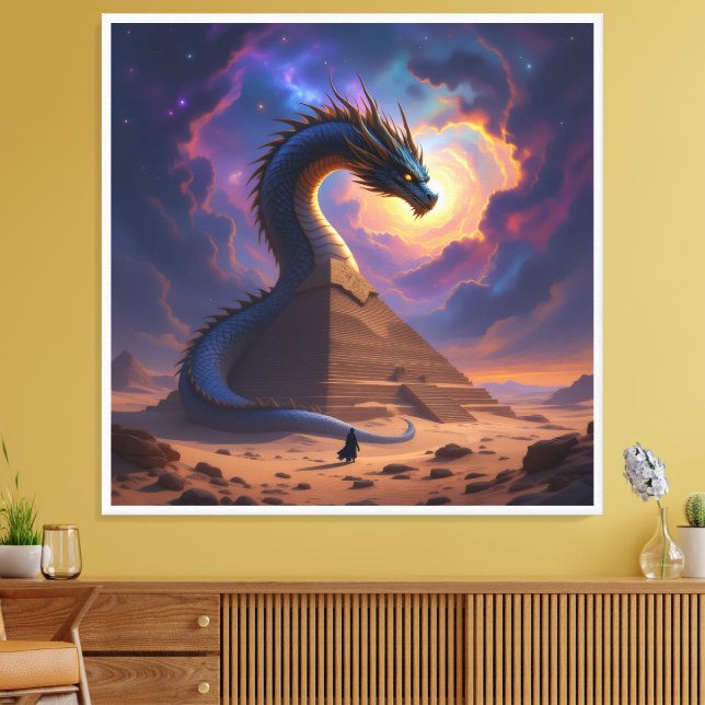 Lienzo Der Torwächter der Pyramide (Insitu (Sala de estar))