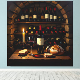 Lienzo „Der Zauber des Weins – Eleganz in jedem Tropfen“
