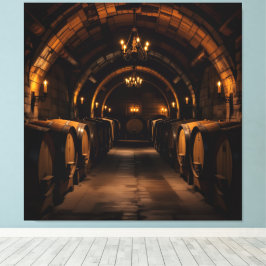 Lienzo „Der Zauber des Weins – Eleganz in jedem Tropfen“