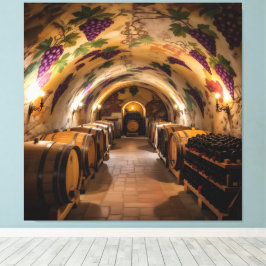 Lienzo „Der Zauber des Weins – Eleganz in jedem Tropfen“