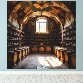 Lienzo „Der Zauber des Weins – Eleganz in jedem Tropfen“