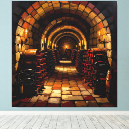 Lienzo „Der Zauber des Weins – Eleganz in jedem Tropfen“