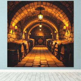 Lienzo „Der Zauber des Weins – Eleganz in jedem Tropfen“