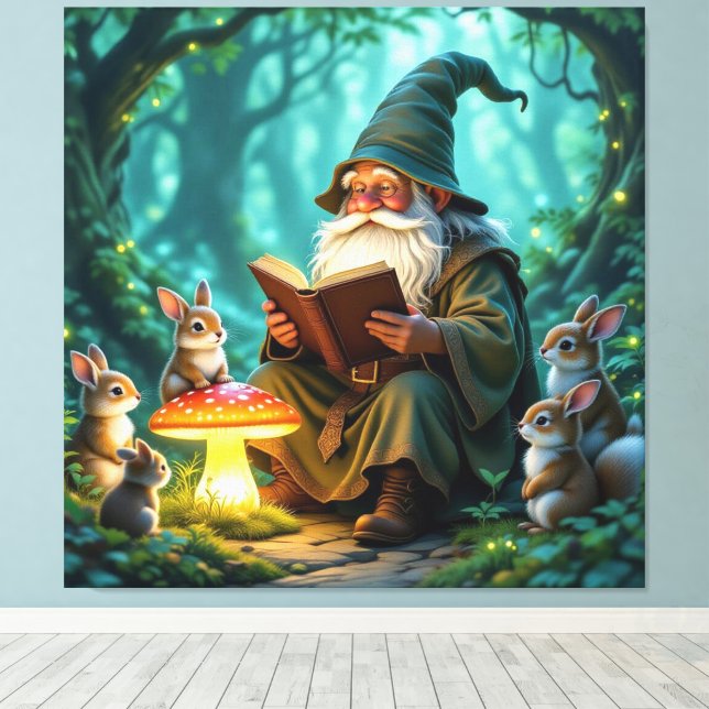 Lienzo „Der Zauberwald-Erzähler“ (Insitu (piso de madera))