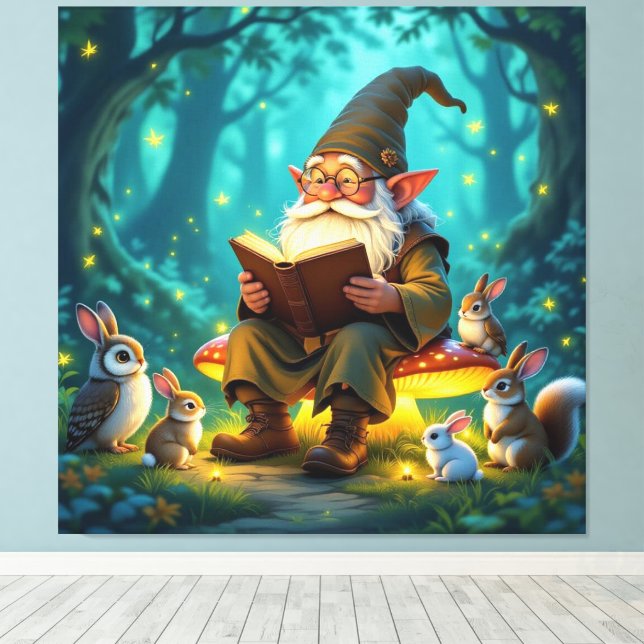 Lienzo „Der Zauberwald-Erzähler“ (Insitu (piso de madera))