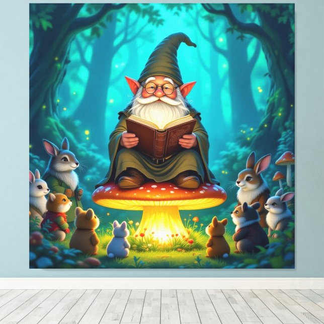 Lienzo „Der Zauberwald-Erzähler“ (Insitu (piso de madera))