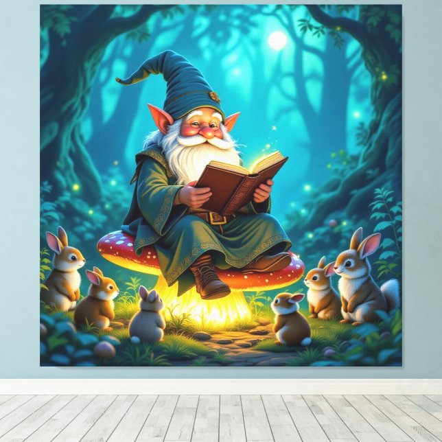 Lienzo „Der Zauberwald-Erzähler“ (Insitu (piso de madera))