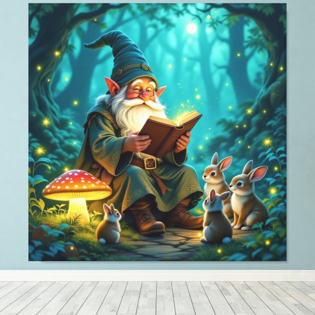 Lienzo „Der Zauberwald-Erzähler“ (Insitu (piso de madera))