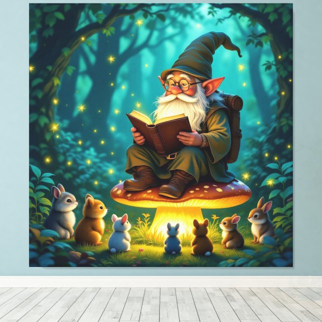 Lienzo „Der Zauberwald-Erzähler“ (Insitu (piso de madera))