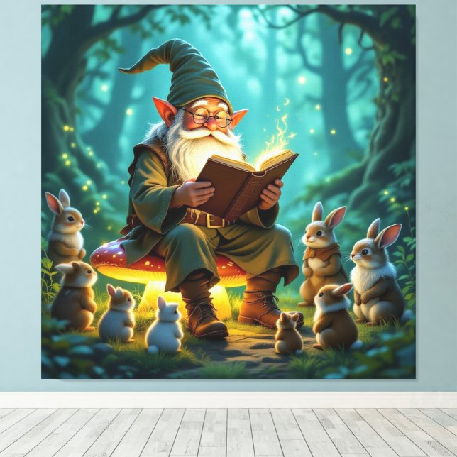 Lienzo „Der Zauberwald-Erzähler“ (Insitu (piso de madera))