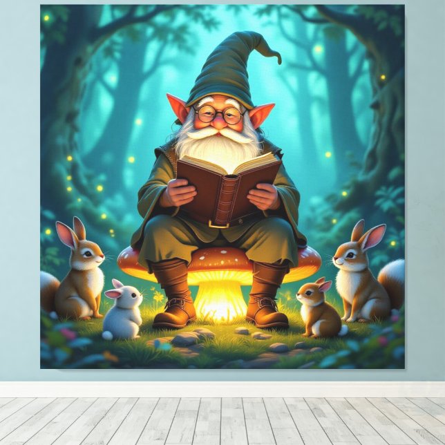 Lienzo „Der Zauberwald-Erzähler“ (Insitu (piso de madera))