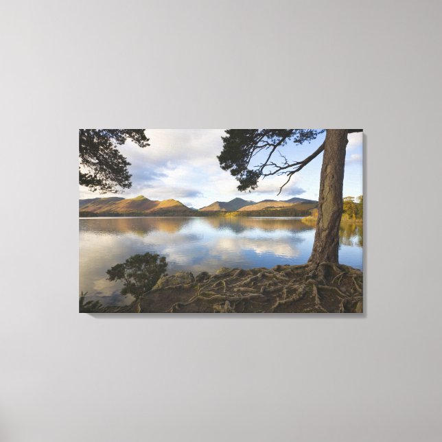 Lienzo Derwentwater, Distrito de los Lagos, Cumbria, Ingl (Anverso)